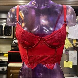 Sofia by Sofia Vergara Red Lace Underwire Bra